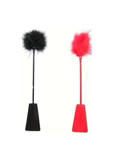 Elmpaly Siyah Atlı Ekipmanlar İçin Yaratıcı Pu Kamçı Tüylü Siyah