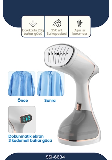 Sinbo SSI-6634 1640W Dikey Buharlı Kırışıklık  Ütü