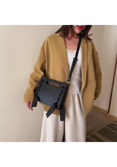 Tongxida Scıone Perçin Omuz Kadın Çanta, Siyah, Küçük Kare, Yeni Moda Tüm Askılı Maç Kg Bosphorus Siyah