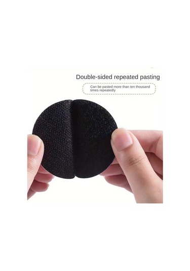 Willowhaven 20 Parça Siyah Beyaz Çift Taraflı Yapışkanlı 6cm Tutturucu