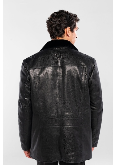 Tamer Tanca Erkek Hakiki Deri Siyah Jumbo Deri Mont 1000 2009 Erk Derımont Sk24/25 Sıyah Jumbo Siyah