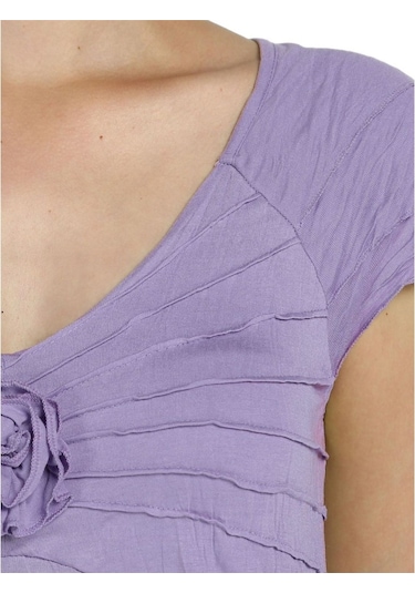 Bulalgiy Kadın Leylak Tişört - Bga009868