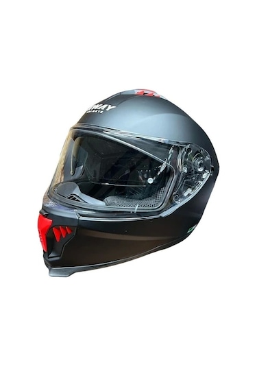Sway Sw 865 Double Vizör Matt Black Full Face Kask