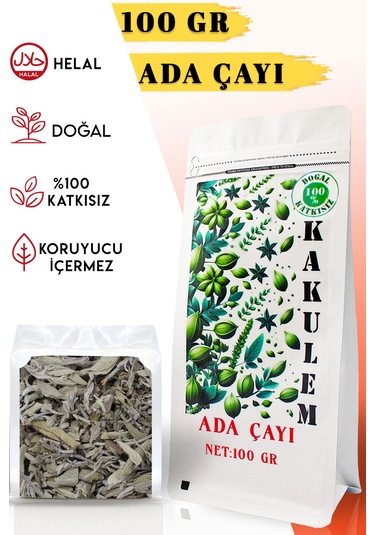 Kakulem Sertifikalı 100 Gr Yöresel Katkısız Doğal Kurutulmuş Ada Çayı