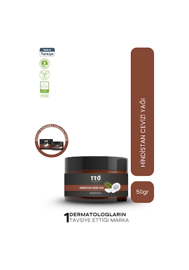 Tto Hindistan Cevizi Yağı 50Ml