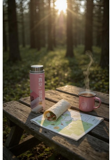 Frefly Store Vvakumlu Sıcak Soğuk Süt Kahve Su 500ml Termos Açık Yeşil