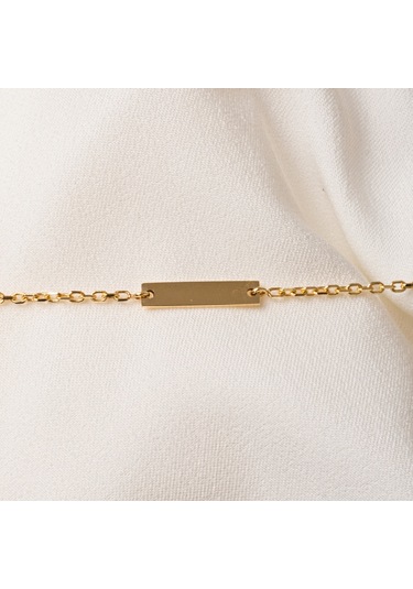 Gümüş Bileklik - Kişileştirelebilir Harf-isim Yazılabilir 3 Plaka 925 Ayar Gümüş Bileklik Gümüş