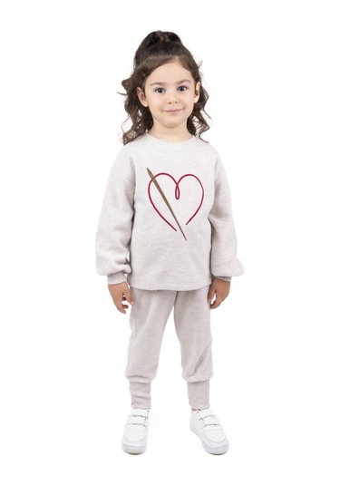 Bestkids Kız Çocuk İşlemeli Sweatshirt 2-6 Yaş 12212 001