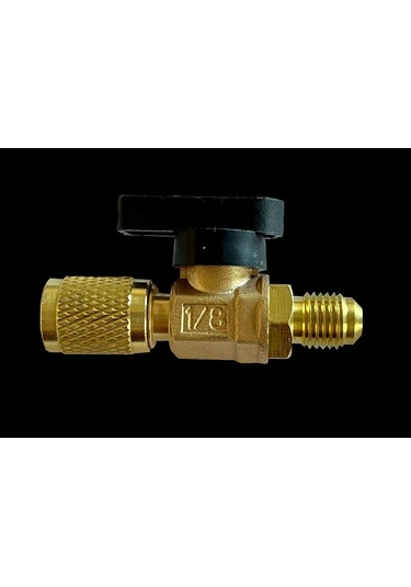 Küresel Pirinç Klima Gazı Vanası 1/4 Düz