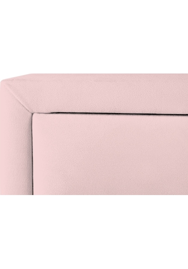 Harmony Silver Iki Çekmeceli Komodin- Yatak Odası Kumaş Döşemeli 2 Kapaklı Komodin Modeli Pembe