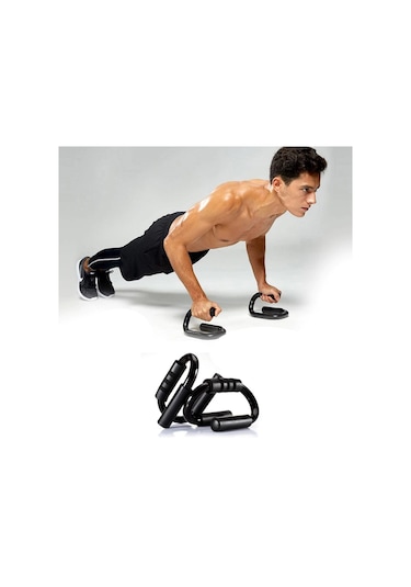S Şekli  Push Up Standı Alüminyum Şınav Aleti Spor Aracı Fitness