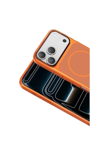 Joko Apple iPhone Uyumlu 17 Pro Rush Magsafe Kapak - Turuncu