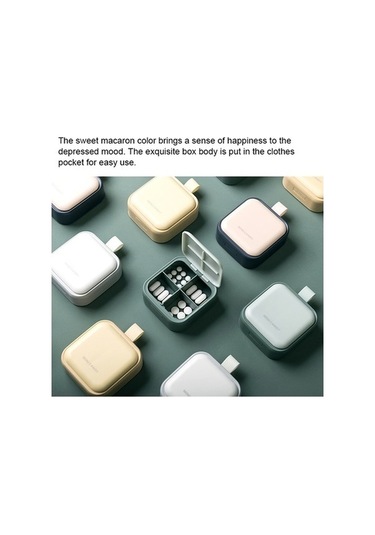 Tongxida Yeşil Taşınabilir Sones İlaç Kutusu, Küçük Saklama Paketi, Çevik Kullanım Yeşil