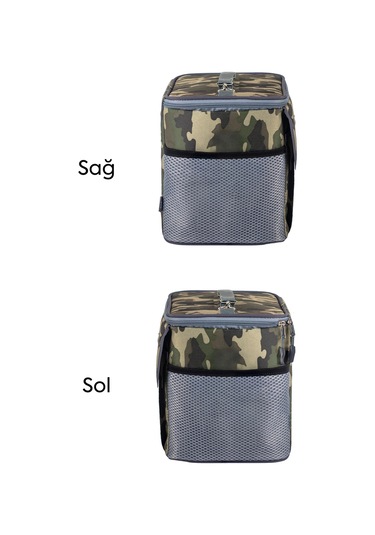BestÇanta PRO+ 12 Litre Termos Piknik Çantası Yalıtımlı Termal Soğutucu Buzluk Çanta Kamuflaj