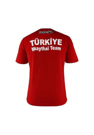 Dragondo Tx8505 Türkiye Muay Thai Team Baskılı Tişört Kırmızı