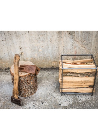 Odunluk Metal Dekoratif Odun Taşıma Kovası