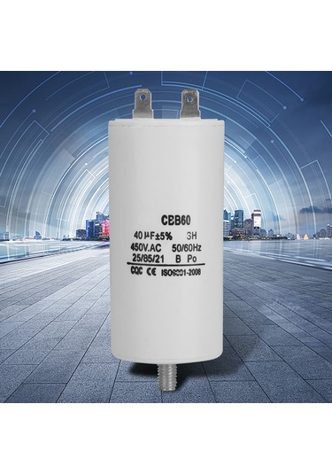 Wezone Cbb60 Tipi 450v 40µf Motor Başlatma Ve Çalışma Kondensörü - Çamaşır Makinesi, Pompa, Buzdolabı Uygulamaları