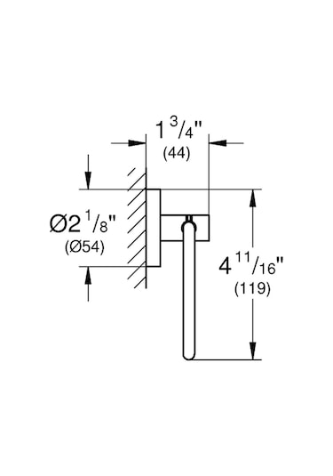Grohe Tuvalet Kağıtlık Essentials Br. Cool Sunrise - 40689gn1
