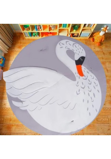 Jusso Bigger Play Mat Oyun Halısı ve Oyun Matı Kuğu 115 115 CM