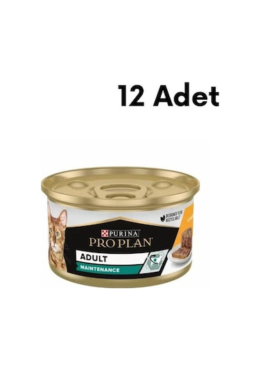 Purina Pro Plan Maintenance Tavuklu Yetişkin Kedi Konservesi 12 x 85 G