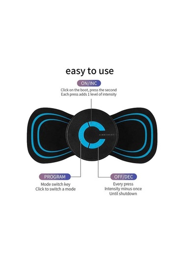 Megazone Şarj Edilebilir Ems Mini Vücut Masajı Taşınabilir Ve Şarj Edilebilir Mikro Akım Mini Boyun Masajı Elektrikli Mesaj Cihazı Pakistan'da Çok Renkli