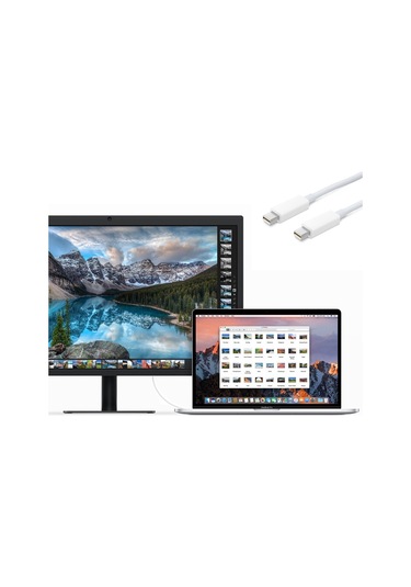 Iki Ucu Mini Display Kablo Minidisplay Port To Thunderbolt 1.8M