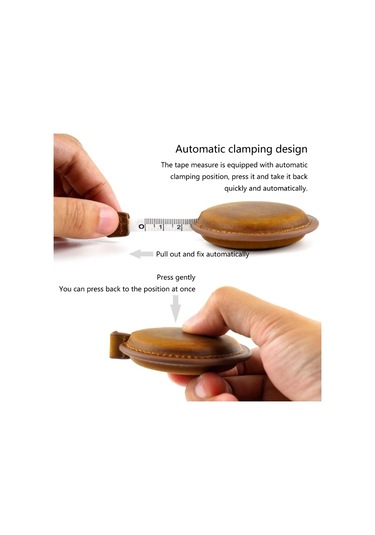Kahverengi-taşınabilir Dikiş Mezura 120cm Kumaşlar İçin Ölçüm Bandı Terziler Ölçüm Bandı Geri Çekilebilir Dayanıklı Dropshipping
