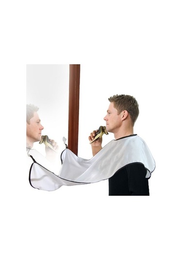 Createtech Yapışkanlı Ve Tıraş Taşınabilir Tabanlı Springsun Sakal Pratik Önlüğü Emici Beyaz - Cs Beyaz