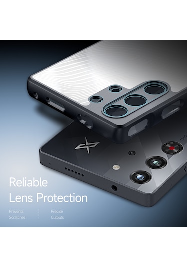 Zte Nubia Red Magic 10 Pro / 10 Pro Dux Ducıs Aimo Serisi Tpu Pc Buzlu Hissediyorum Telefon Kılıfı Siyah Siyah