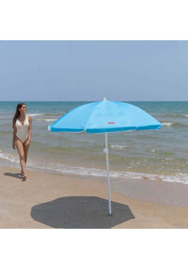 Flamingueo Cyndi Plaj Şemsiyesi Mavi Mavi