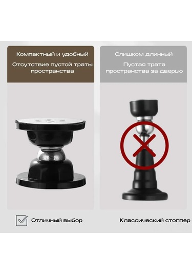 Fosenze Metal Manyetik Kapı Tutucu Siyah - Silikon Yastık, 2 Montaj Seçeneği, Ev Güvenliği Ve Konforu, 5 Cm Boşluk, Dayanıklı Malzeme