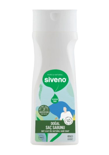 Siveno %100 Doğal Saç Sabunu Defne Yağlı Bal Avokado 9 Değerli Bitki Erkekler İçin Bitkisel Şampuan 300 ML