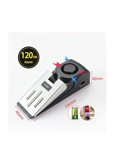 Kapı Altı Stopper/ Durdurucu 120 Db Sesli Uyarı, 3 Kade...