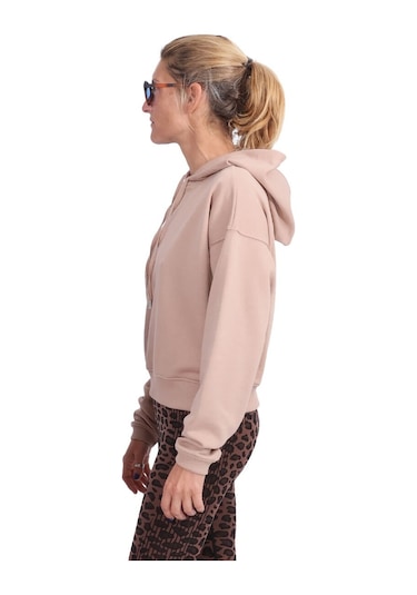Inguz Kapüşonlu Hoodie Bej