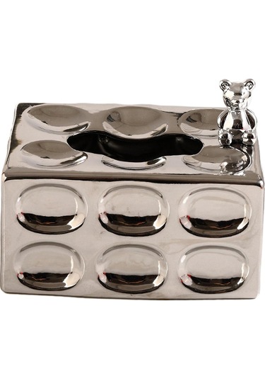 Suntek Mutfak Otel Ofis Argent Için Seramik Mendil Tutucu