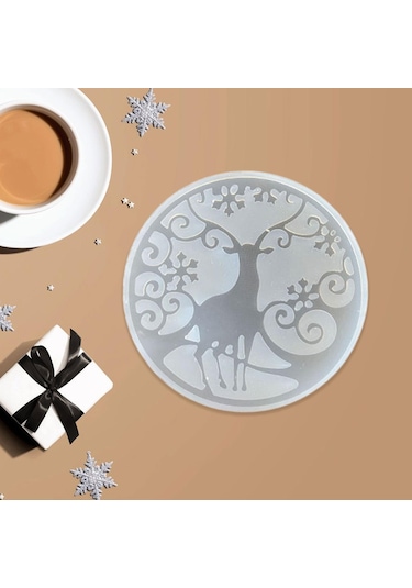 Suntek Yılbaşı Bardak Altlıkları Modeli Ofis Ev Stil-d Diğer