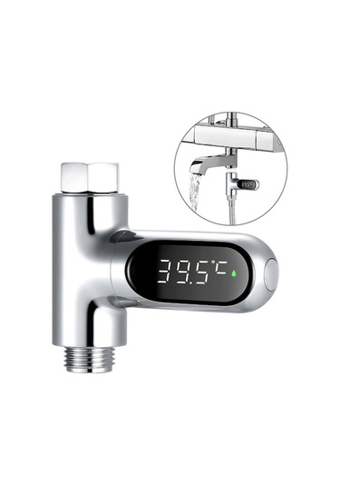 Fortunelane Banyo Sıcaklık Ölçer - Led Gösterge - 5-85 C - Çocuk & Yaşlı Dostu - Pil & Şarj Olmadan Kullanılabilir