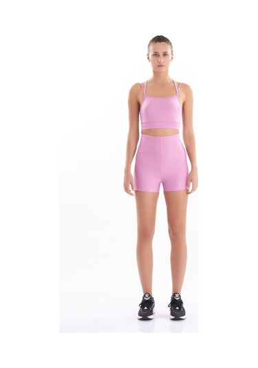 Josejuan Kadın Spor Şort Toparlayıcı Sıkılaştırıcı Yüksek Bel 7500-lila Lila