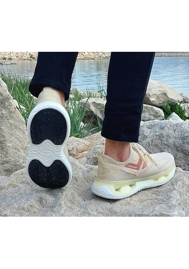 Dunlop 2357 Bej Air Yumuşak Taban Erkek Spor Ayakkabı AYKSAYAK-000519