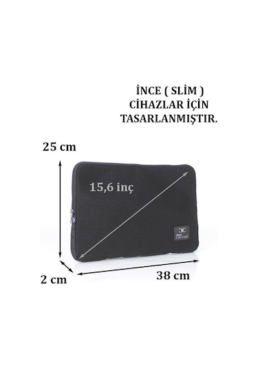 Çantachım 15.6'' Ve 15'' Inç Apple Uyumlu MacBook File Sünger Laptop Kılıfı