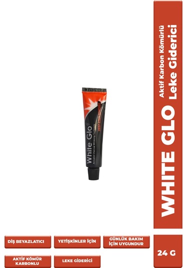 White Glo Deep Stain Remover Leke Giderici Aktif Kömürlü Diş Macunu 24 G