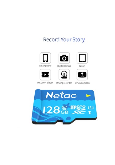 Kangvka Netac P500 16gb Mikro Sd Kart - Uhs-1 Class10, 80mb/s Okuma Hızı, Kameralar, Araç Kaydediciler İçin Dayanıklı Hafıza Kartı Deniz Mavisi