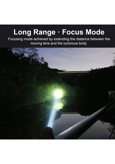 Geeksen "şarj Edilebilir 400 Lumen Led El Feneri - 2'li Paket, Kamp & Acil Durum Için Su Geçirmez" Diğer