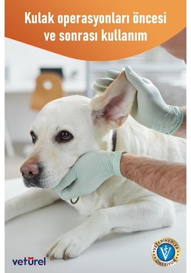 Veturel Kedi Köpek Göz Ağız Kulak Uyuzu Enfeksiyon Koku Giderici Bakım Seti 3 x 100 ML