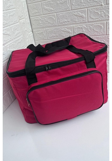 45 Lt. Termal Kamp Ve Piknik Yemek Taşıma Çantası, Soğutucu Buzluk Çanta Kırmızı