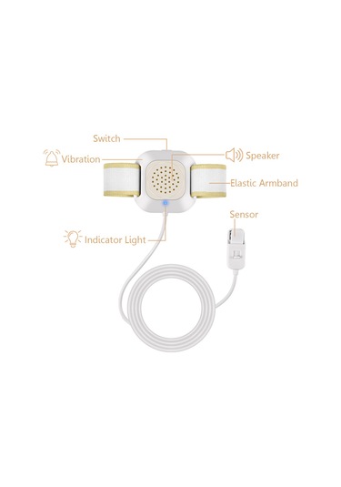 Işık Ve Güçlü Titreşim İle Yüksek Sesli Enürezis Alarmı, Çocuk Tuvalet Alışkanlığı Eğitimi İçin Yatak Islatma Alarmı