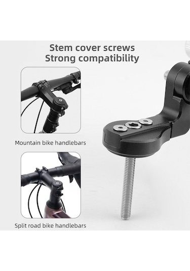 Springsun Bisiklet Ve Akıllı Telefonlar İçin Ayarlanabilir Alüminyum Telefon Tutucu - Kaymaz Tasarım Siyah