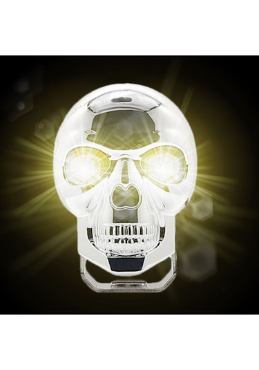 Kuru Kafa Şeklinde Motosiklet Led Spot Far Sürüş Sis Gidon Lambası 1 Adet Gümüş