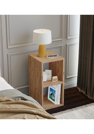 30 Cm Mdf Modern Ahşap Komodin Çok Amaçlı Yan Sehpa