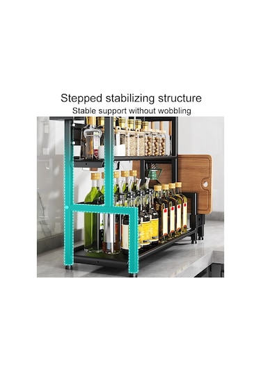 Sones Çift Katmanlı 30 Cm Mutfak Çok Amaçlı Raf Ev Tezgahı Baharat Depolama Rafları Diğer